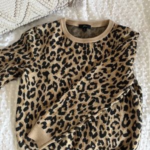 JCREW Cheetah print sweater